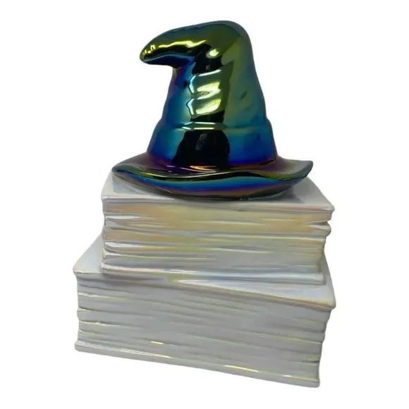 Rae Dunn HOCUS POCUS Halloween Witch Hat Iridescent Black Book Trick Treat Gift - Picture 4 of 7